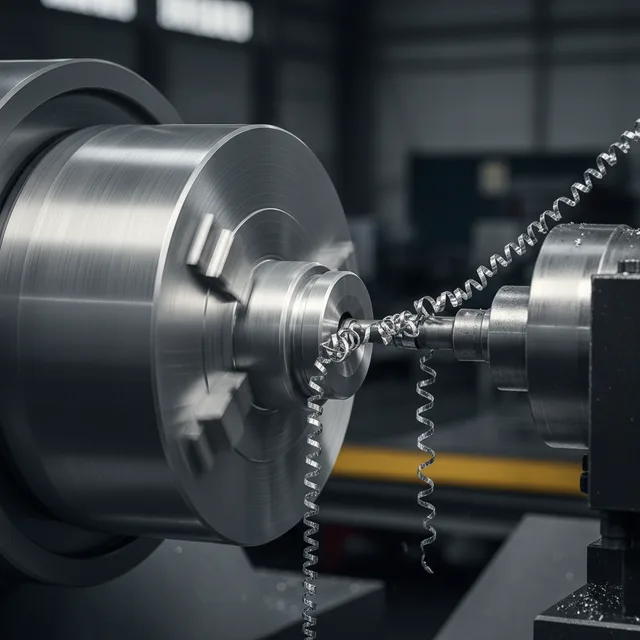 Usinagem de cilindro industrial em torno CNC
